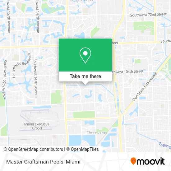 Master Craftsman Pools map