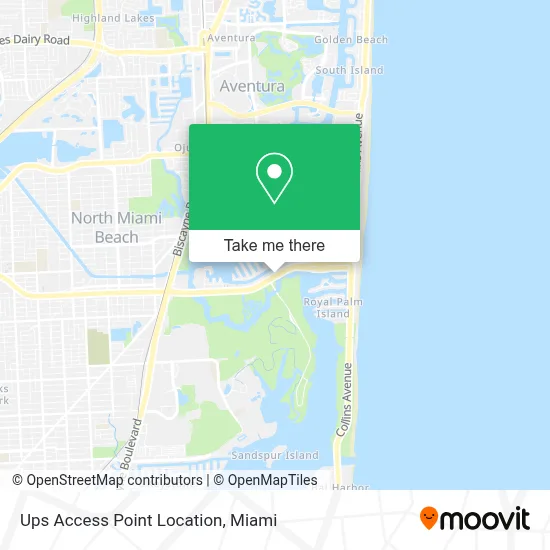 Ups Access Point Location map