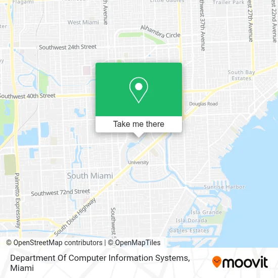 Department Of Computer Information Systems map