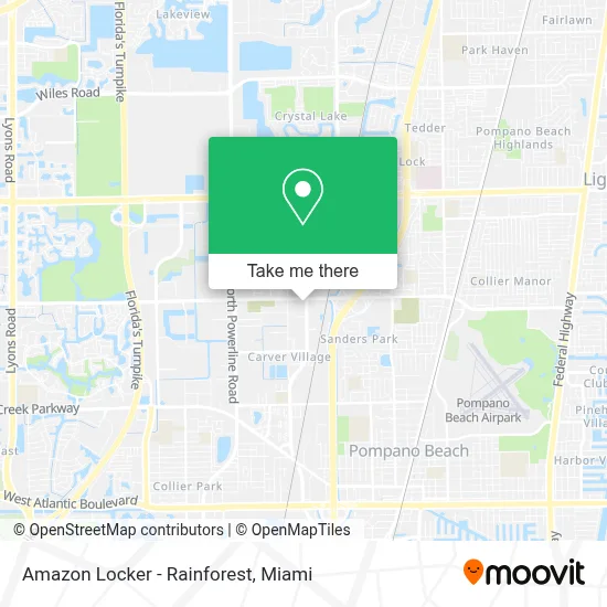 Amazon Locker - Rainforest map
