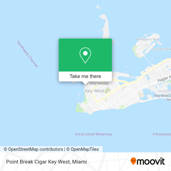 Point Break Cigar Key West map