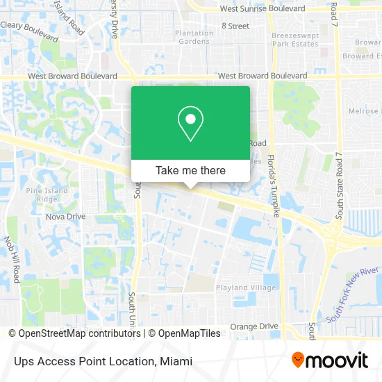 Ups Access Point Location map