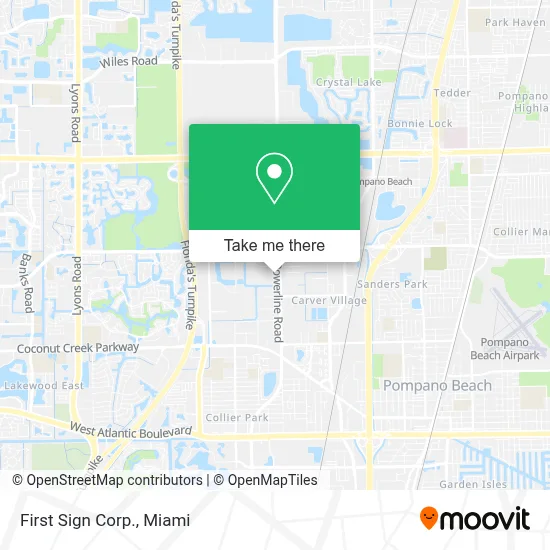 First Sign Corp. map