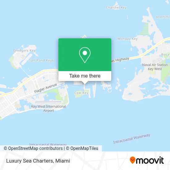 Luxury Sea Charters map