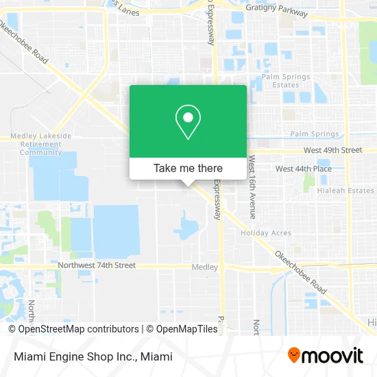 Miami Engine Shop Inc. map