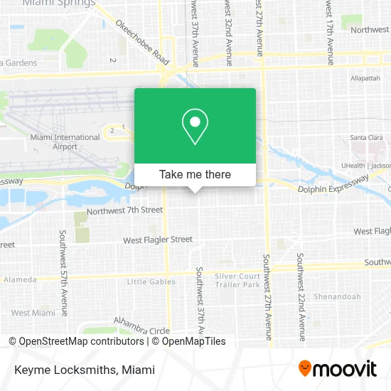 Keyme Locksmiths map