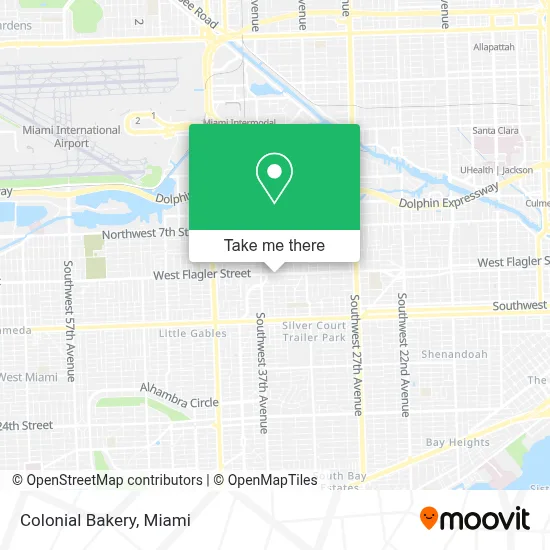 Colonial Bakery map