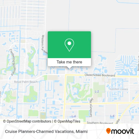Cruise Planners-Charmed Vacations map