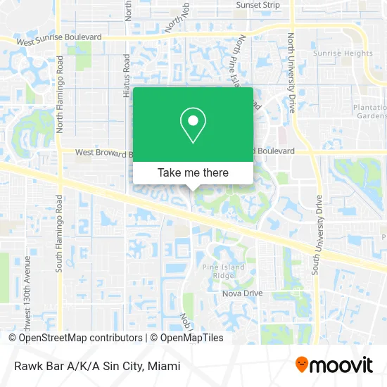 Rawk Bar A/K/A Sin City map