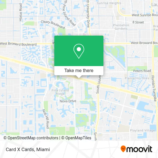 Card X Cards map