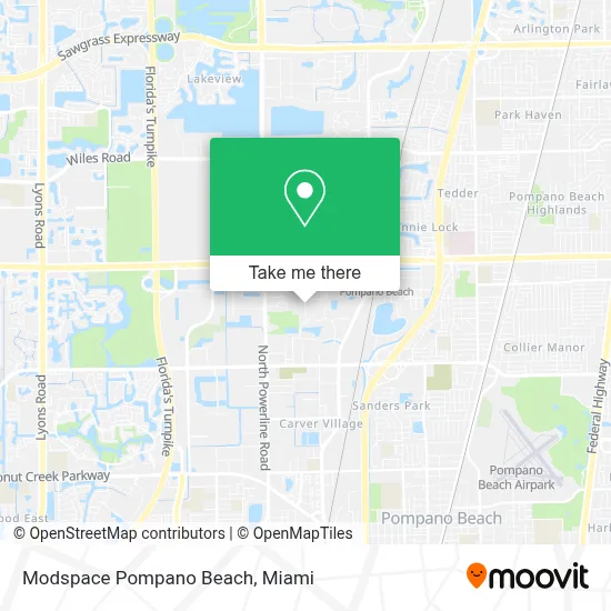 Modspace Pompano Beach map
