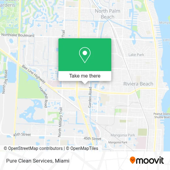Pure Clean Services map