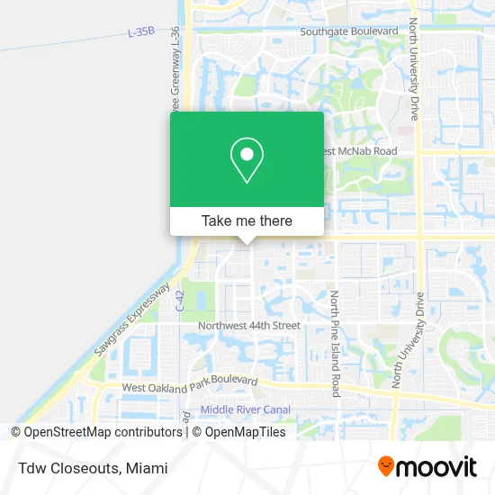 Tdw Closeouts map