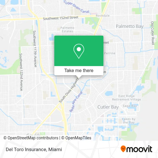 Del Toro Insurance map