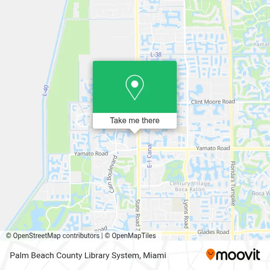 Palm Beach County Library System map