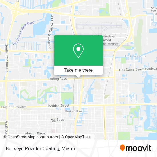 Bullseye Powder Coating map