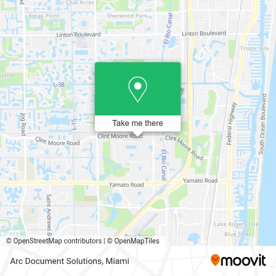 Arc Document Solutions map