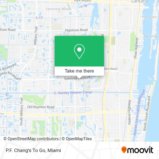 P.F. Chang's To Go map