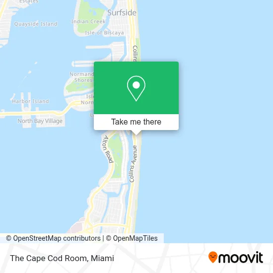 The Cape Cod Room map
