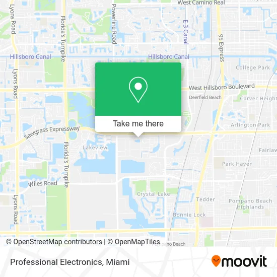 Professional Electronics map