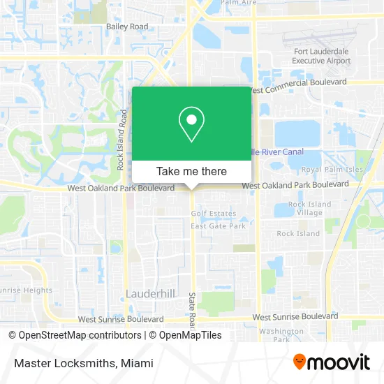 Master Locksmiths map