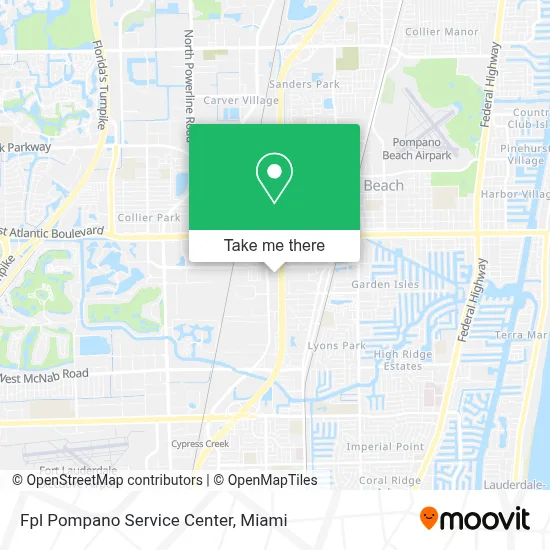 Fpl Pompano Service Center map