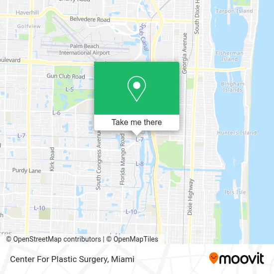 Center For Plastic Surgery map