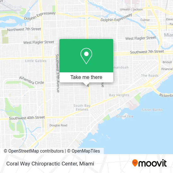 Coral Way Chiropractic Center map