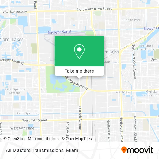 All Masters Transmissions map