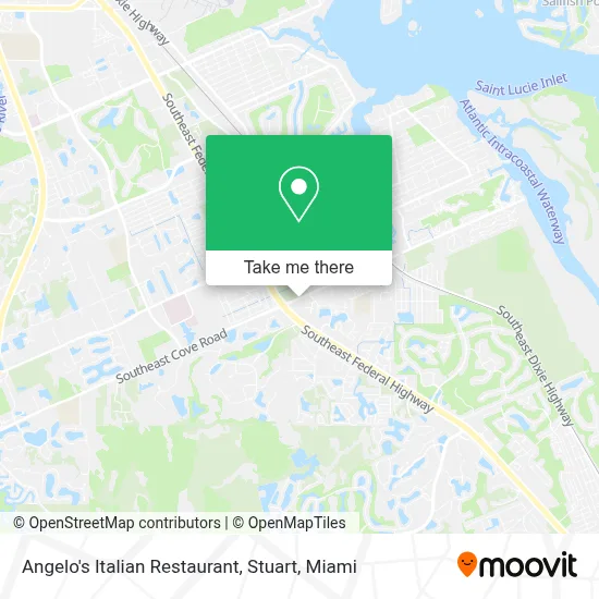 Angelo's Italian Restaurant, Stuart map