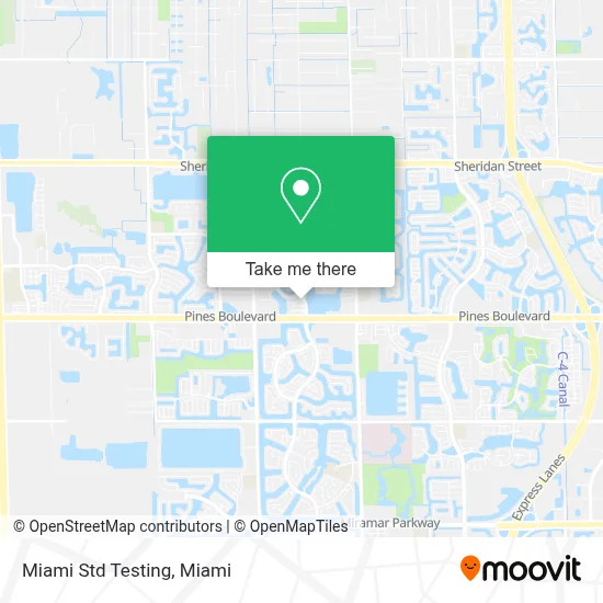 Miami Std Testing map