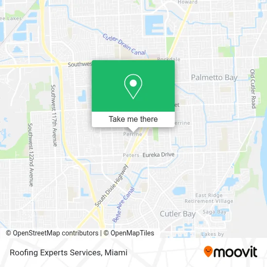 Roofing Experts Services map