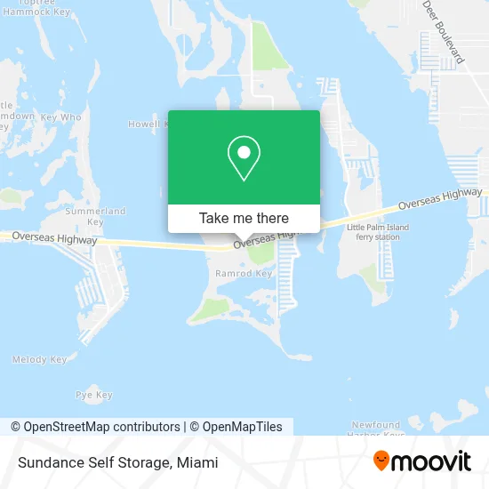 Sundance Self Storage map