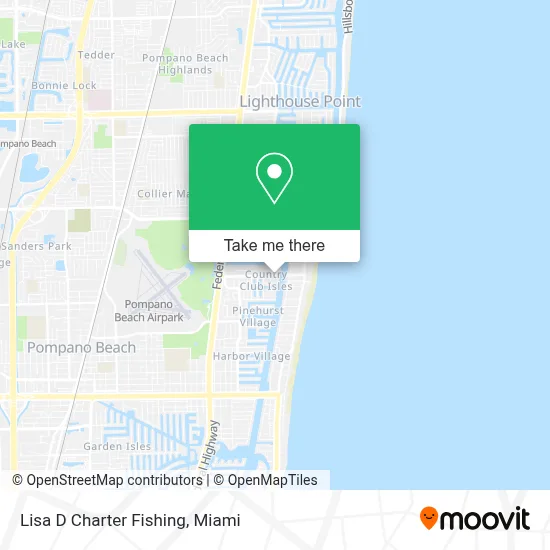 Lisa D Charter Fishing map