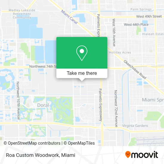 Roa Custom Woodwork map