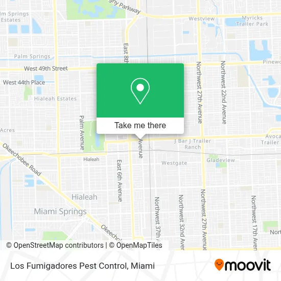 Los Fumigadores Pest Control map