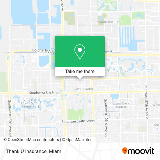 Thank U Insurance map