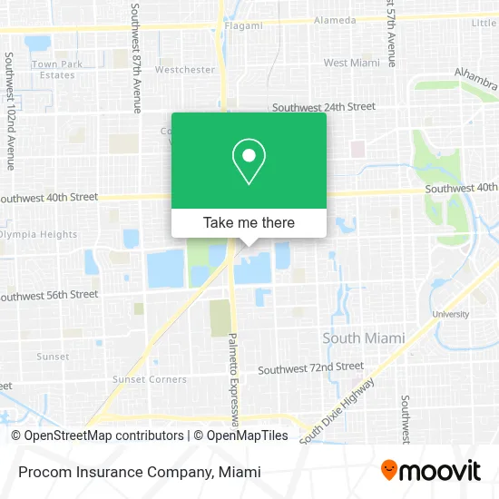 Procom Insurance Company map