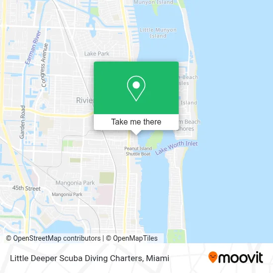 Little Deeper Scuba Diving Charters map