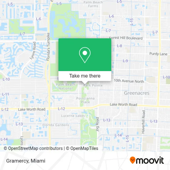 Gramercy map
