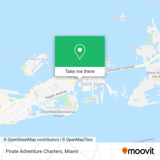 Pirate Adventure Charters map