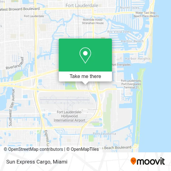 Sun Express Cargo map