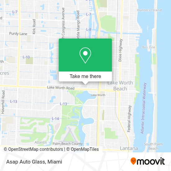 Asap Auto Glass map