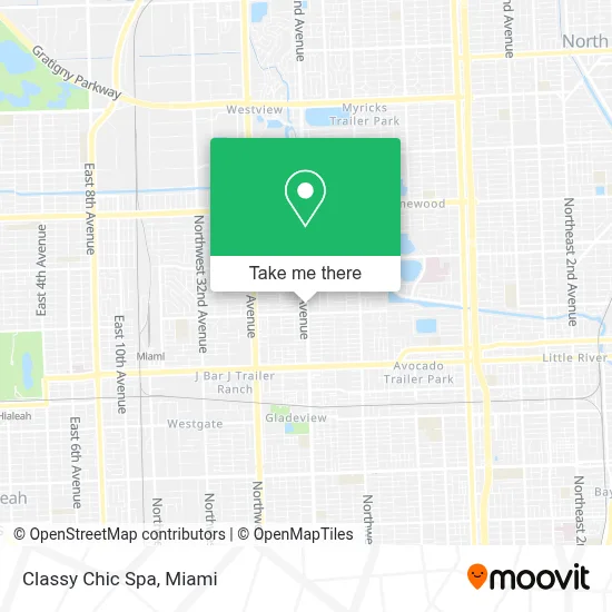 Classy Chic Spa map
