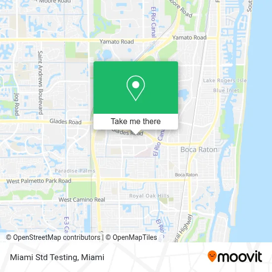 Miami Std Testing map