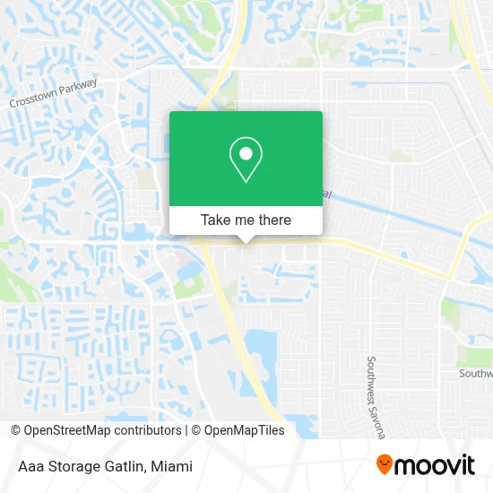 Aaa Storage Gatlin map