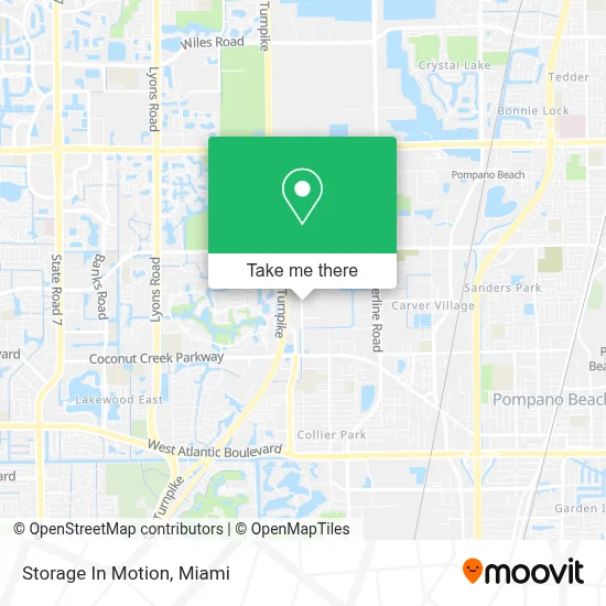 Storage In Motion map
