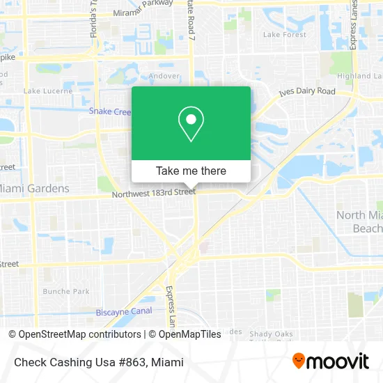 Check Cashing Usa #863 map