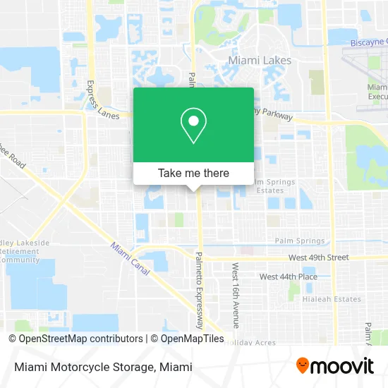 Miami Motorcycle Storage map