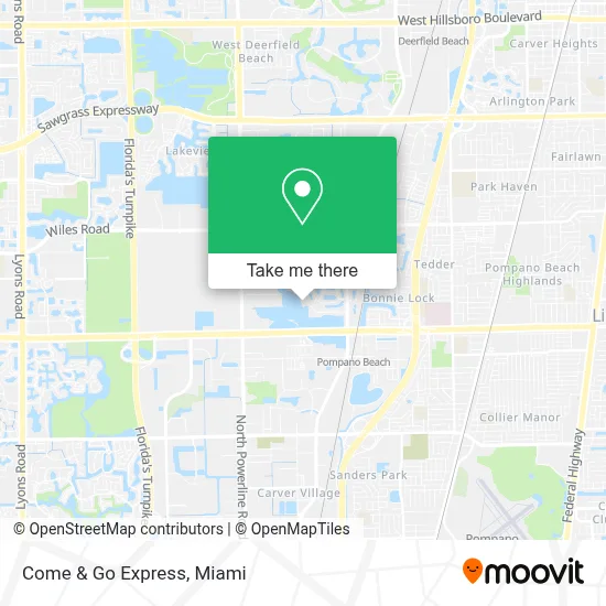 Come & Go Express map